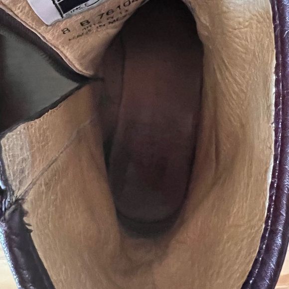 Frye Women's Lynn Strap Short Round Toe Dark Brown Leather Boots Size 8 - Picture 14 of 16